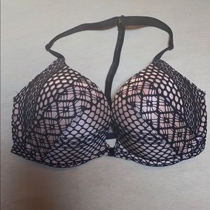 NWOT Black lace halter bombshell bra from VS